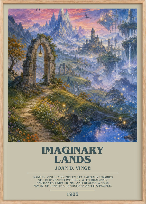 Imaginary Lands Bookish Wall Art by Joan D. Vinge
