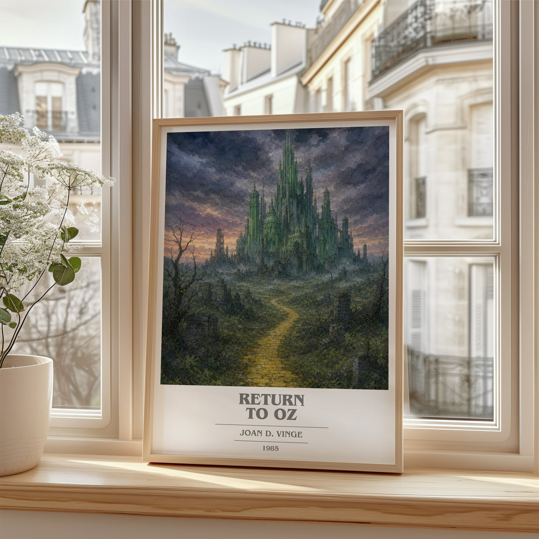 Return to Oz book cover poster colour and style options – Joan D. Vinge book art