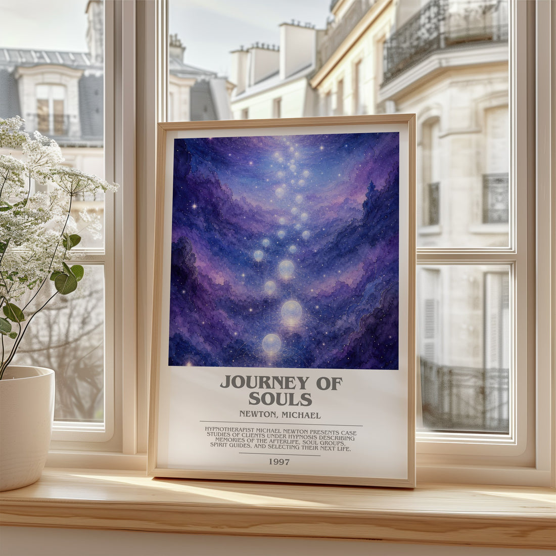 Journey of souls bookish poster colour and style options – Newton, Michael book art