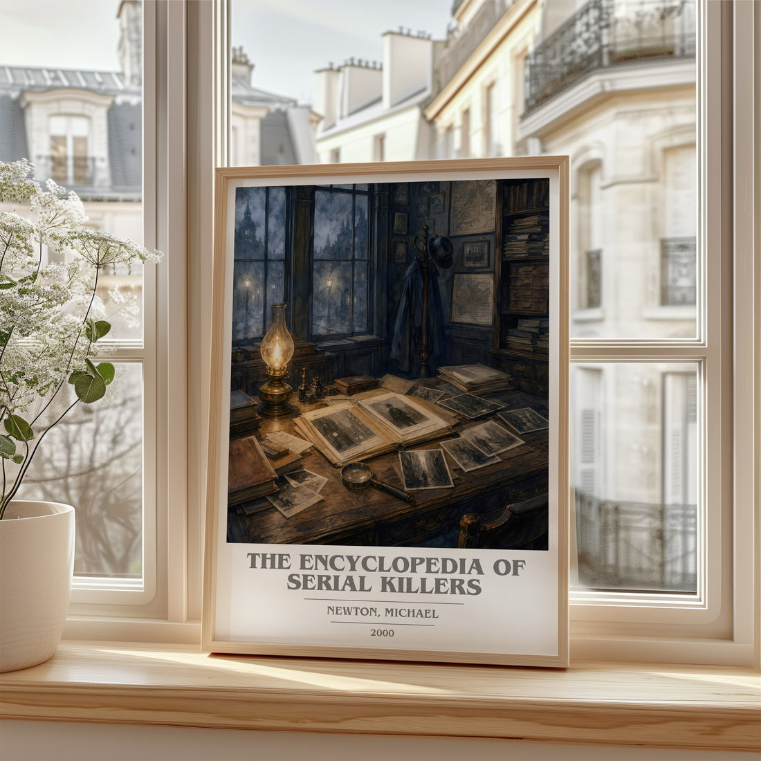 The encyclopedia of serial killers book cover poster colour and style options – Newton, Michael book art