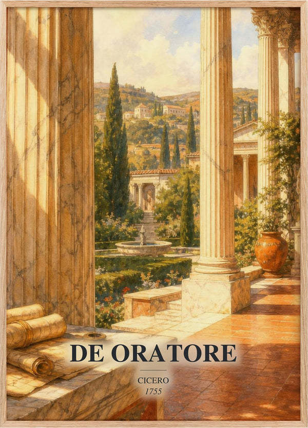 De oratore Book Watercolour Illustration by Cicero