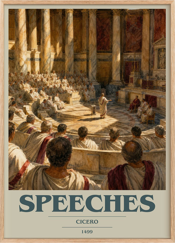 Speeches Book Cover Poster by Cicero