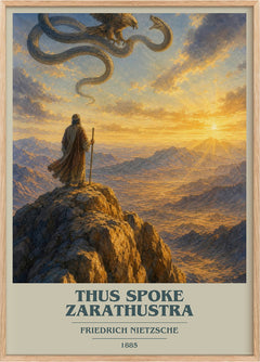 Thus Spoke Zarathustra Book Cover Poster by Friedrich Nietzsche