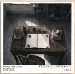 On the genealogy of morals. Ecce Homo Literary Art Print by Friedrich Nietzsche