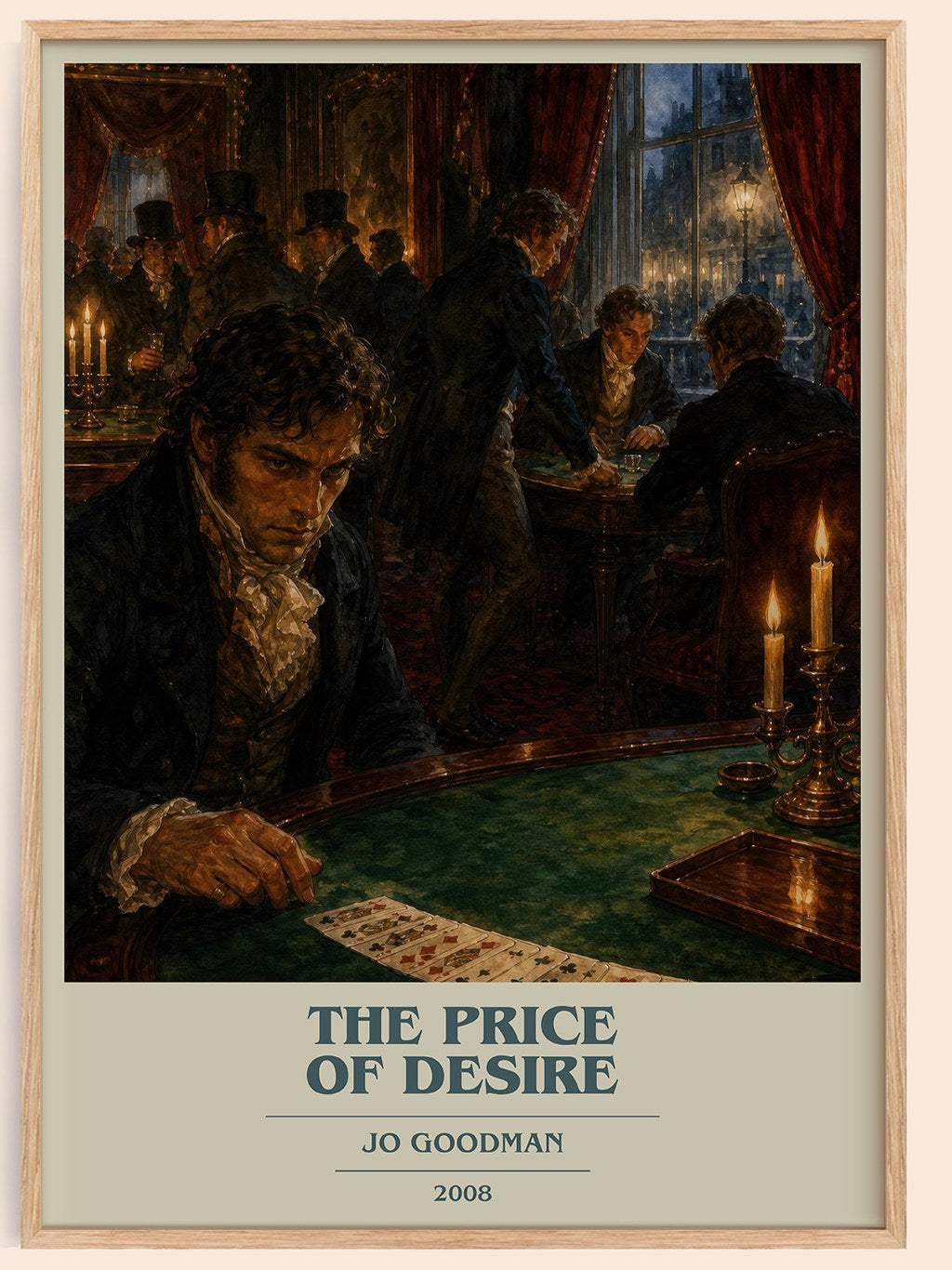 The Price of Desire book cover book poster by Jo Goodman – framed literary art print
