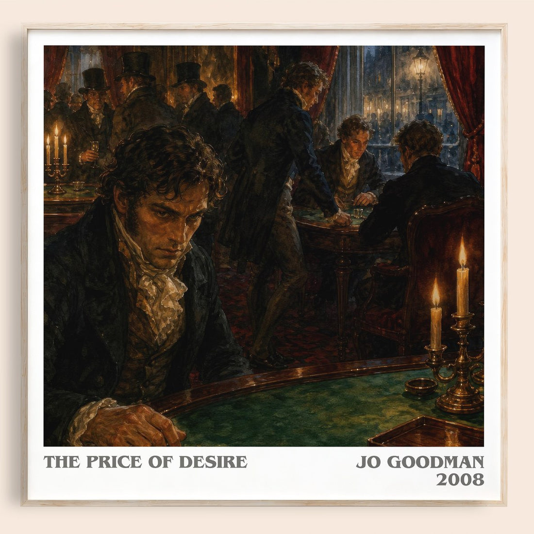 The Price of Desire literary book poster by Jo Goodman – framed literary art print
