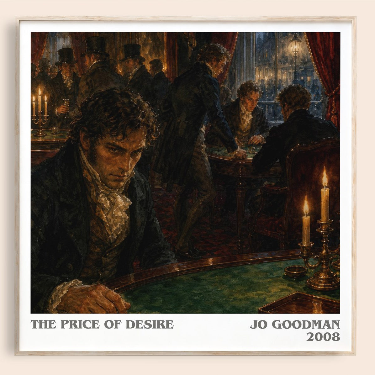 The Price of Desire Literary Art Print by Jo Goodman – square framed poster