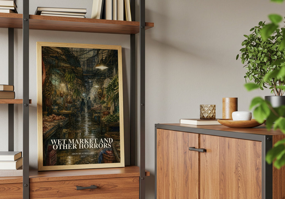 Wet Market and Other Horrors book watercolour illustration paper finish options – matte satin gloss