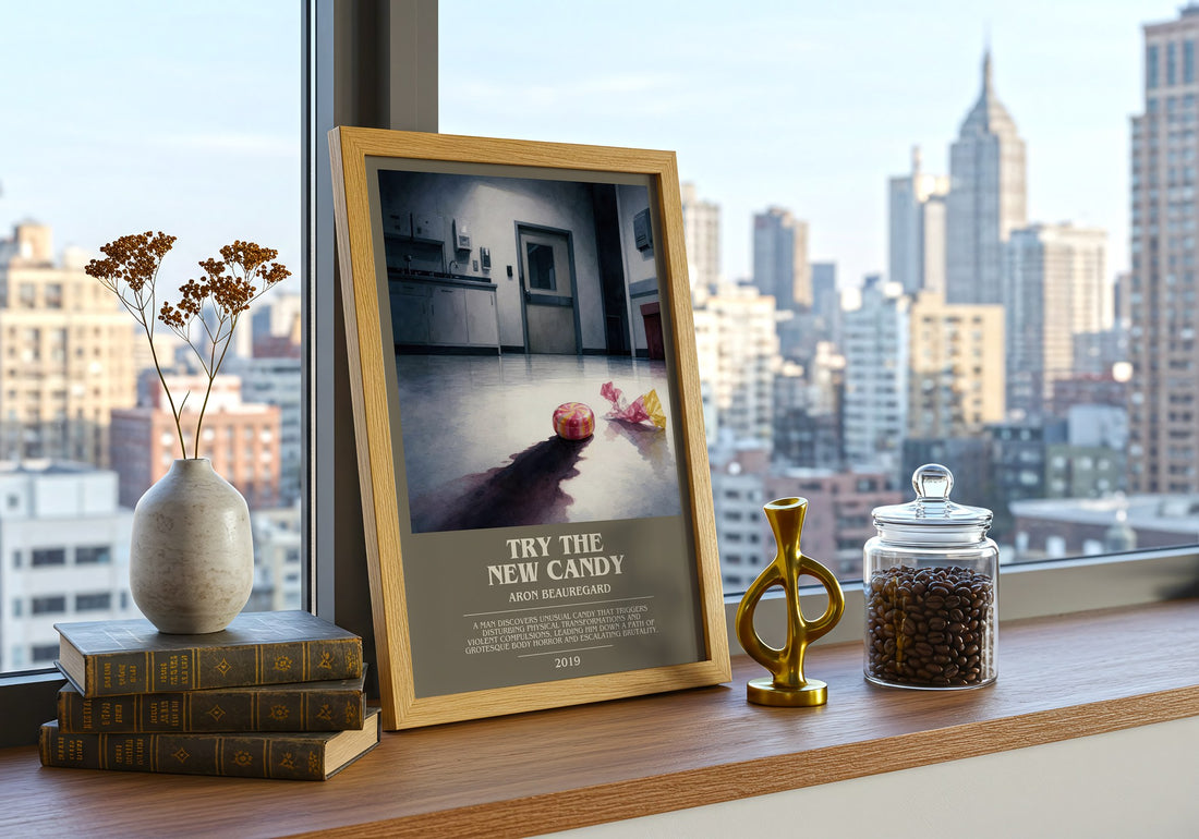 Try the New Candy bookish print framed by window – literary home decor