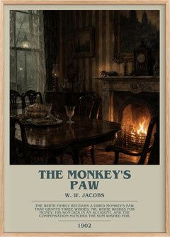 The monkey's paw Bookish Wall Art by W. W. Jacobs