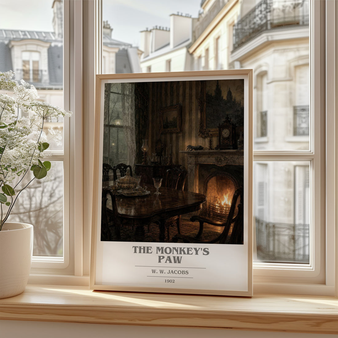 The monkey's paw book cover poster colour and style options – W. W. Jacobs book art