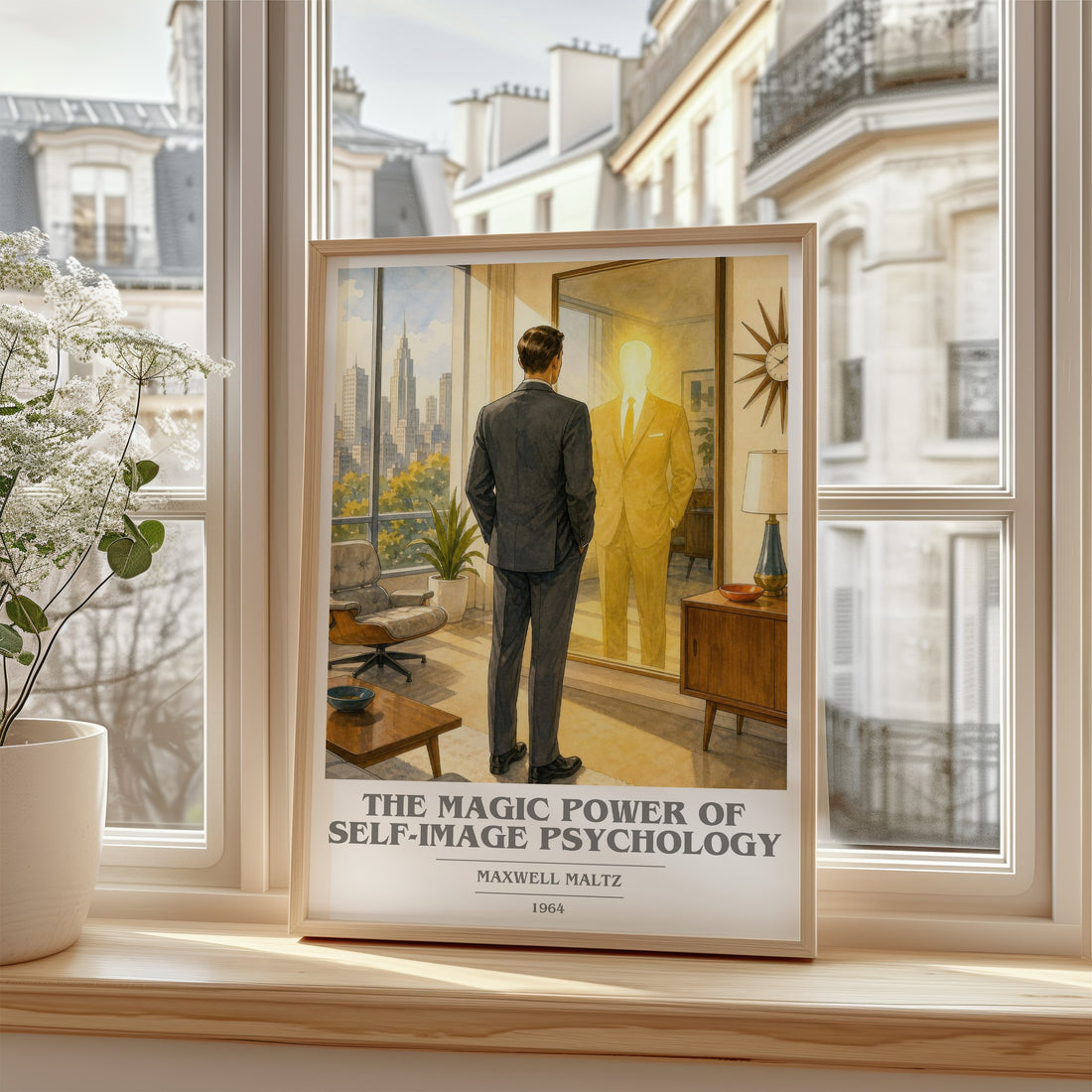 The Magic Power of Self-Image Psychology book cover poster colour and style options – Maxwell Maltz book art