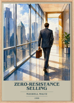 Zero-resistance selling Book Cover Poster by Maxwell Maltz