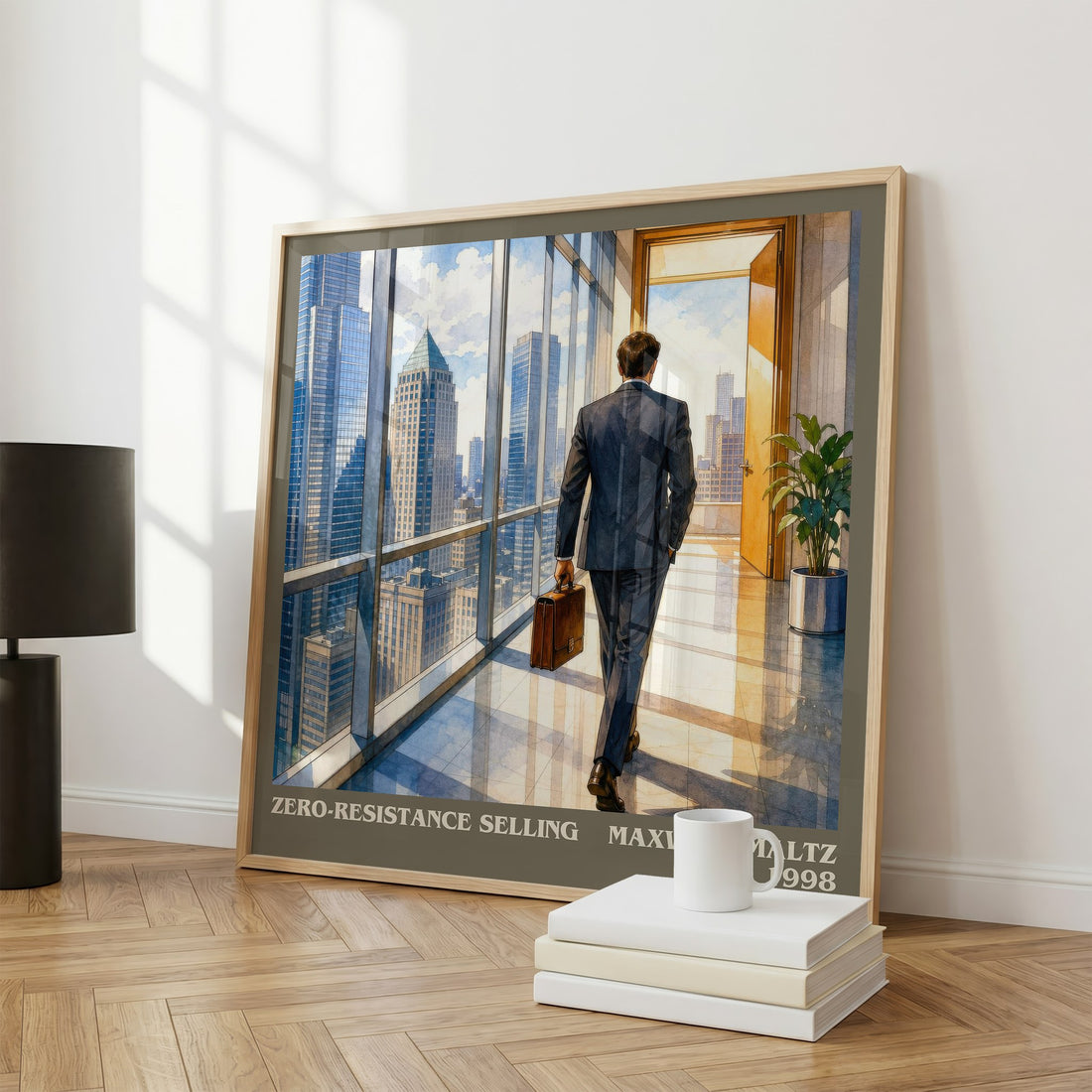 Zero-resistance selling literary print framed by window – literary home decor