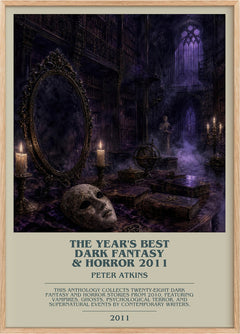 Year's Best Dark Fantasy & Horror 2011 Bookish Wall Art by P. Atkins