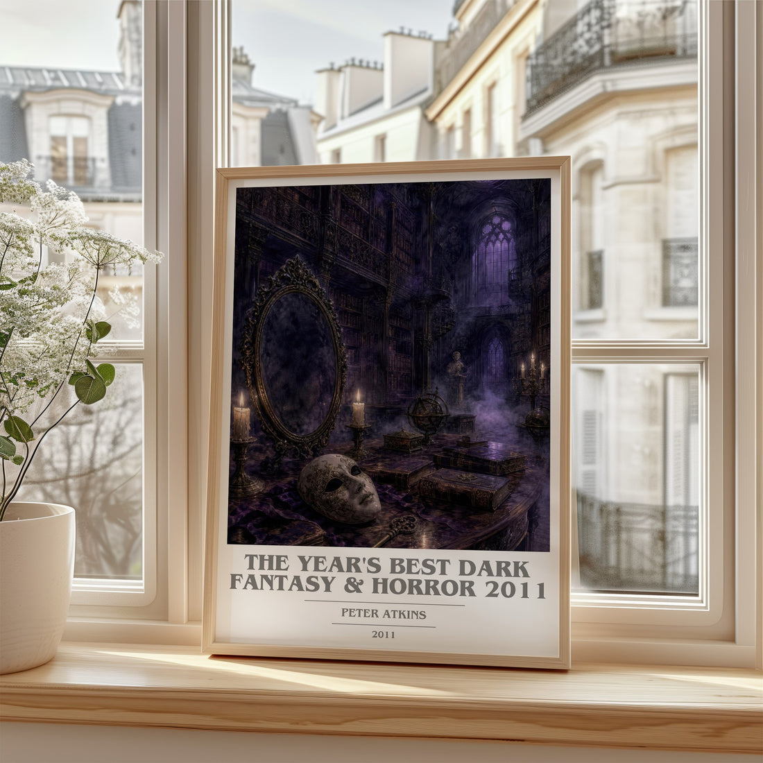 The Year's Best Dark Fantasy & Horror 2011 book cover poster colour and style options – Peter Atkins book art