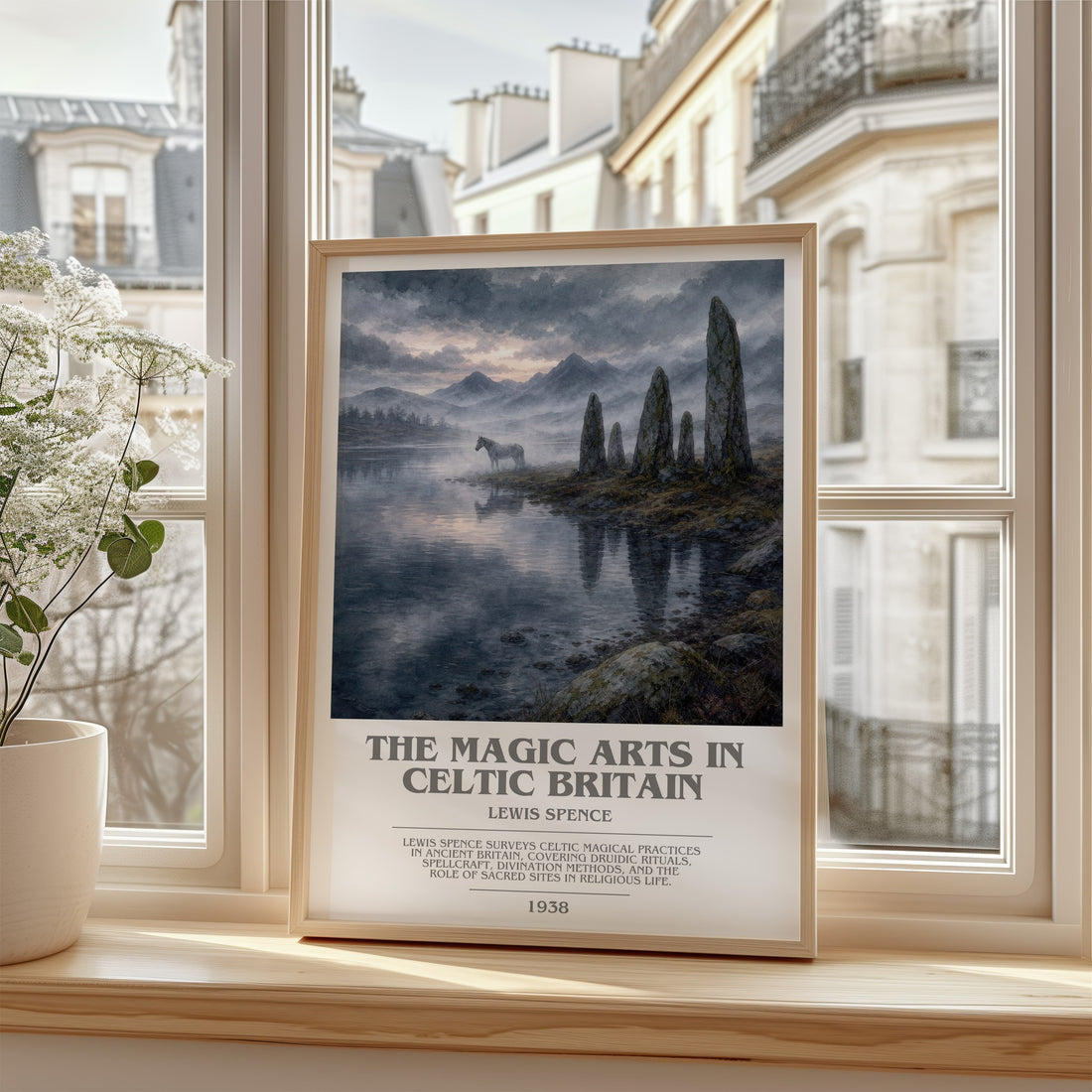 The magic arts in Celtic Britain bookish poster colour and style options – Lewis Spence book art