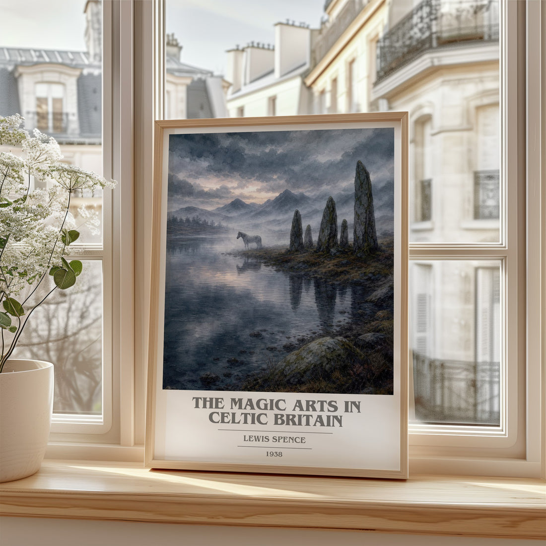 The magic arts in Celtic Britain book cover poster colour and style options – Lewis Spence book art