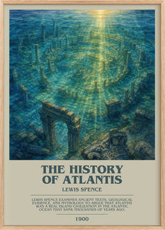 The history of Atlantis Bookish Wall Art by Lewis Spence