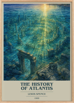 The history of Atlantis Book Cover Poster by Lewis Spence