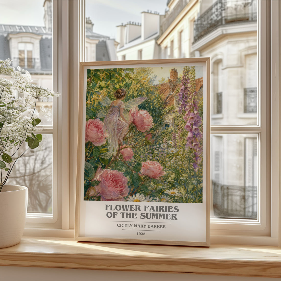 Flower Fairies of the Summer book cover poster colour and style options – Cicely Mary Barker book art