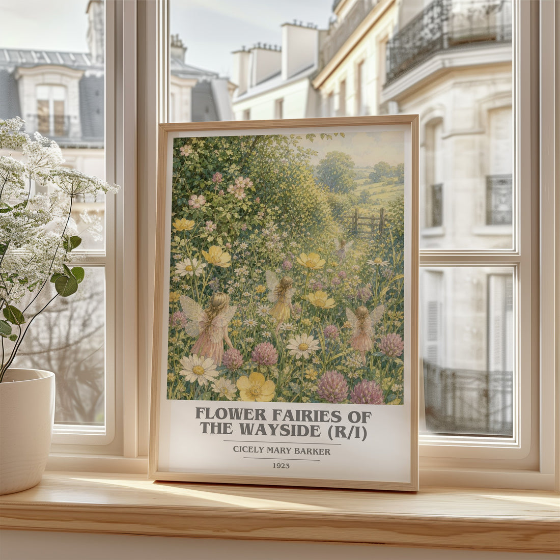 Flower Fairies of the Wayside (R/I) book cover poster colour and style options – Cicely Mary Barker book art