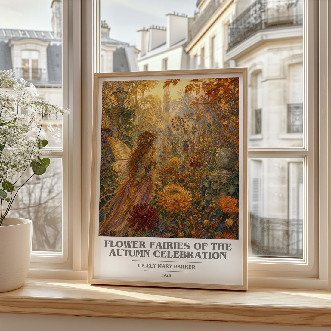 Flower Fairies of the Autumn Celebration book cover poster colour and style options – Cicely Mary Barker book art