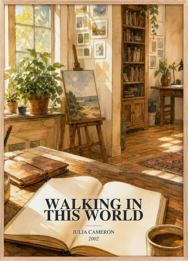 Walking in this World Book Watercolour Illustration by Julia Cameron