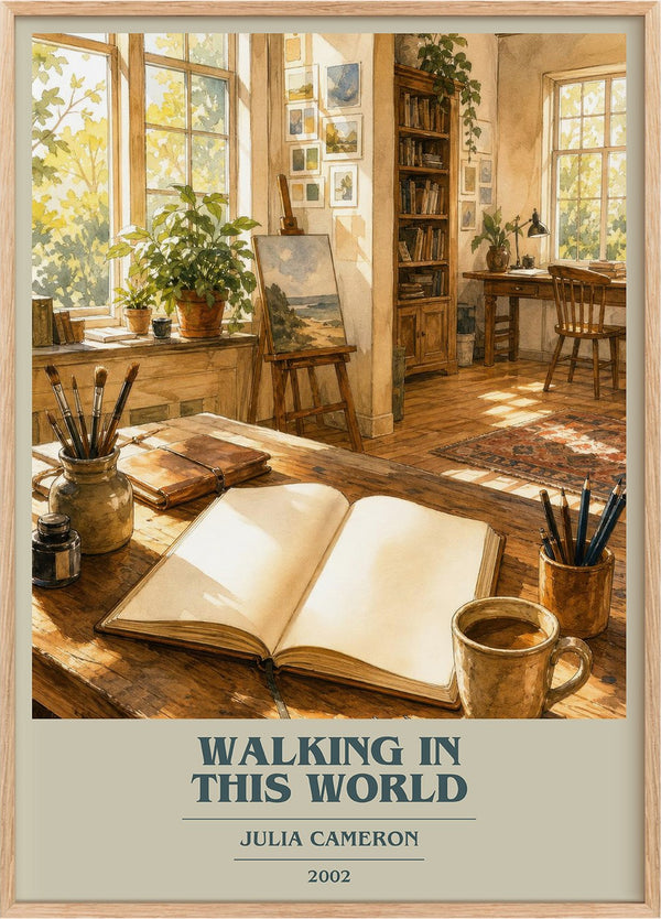 Walking in this World Book Cover Poster by Julia Cameron