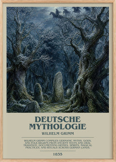Deutsche mythologie Bookish Wall Art by Wilhelm Grimm