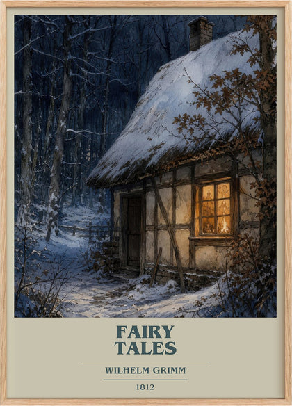 Fairy tales Book Cover Poster by Wilhelm Grimm