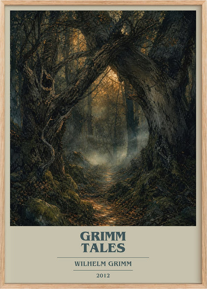 Grimm Tales Book Cover Poster by Wilhelm Grimm