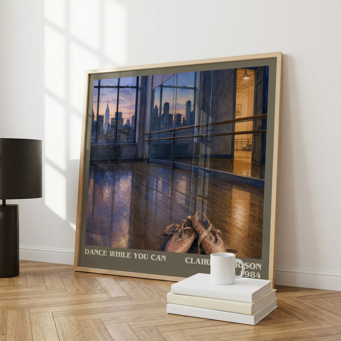 Dance While You Can literary print framed by window – literary home decor