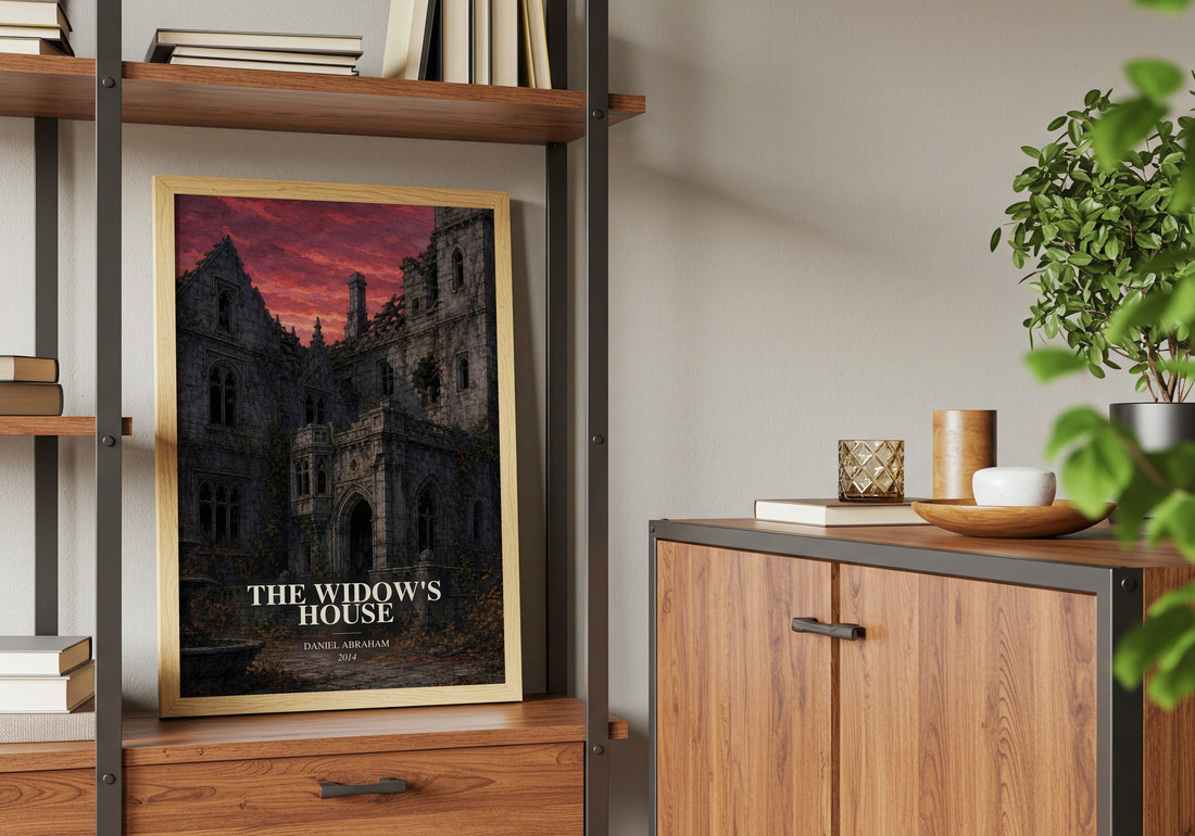 The widow's house book watercolour illustration paper finish options – matte satin gloss
