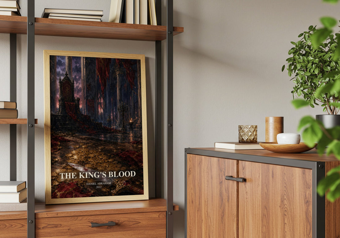 The king's blood book watercolour illustration paper finish options – matte satin gloss