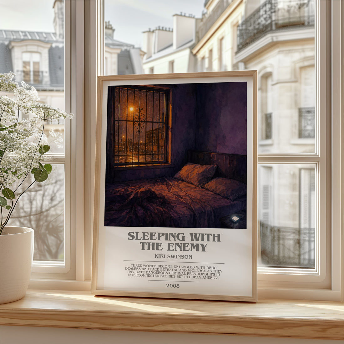 Sleeping with the enemy bookish poster colour and style options – Kiki Swinson book art