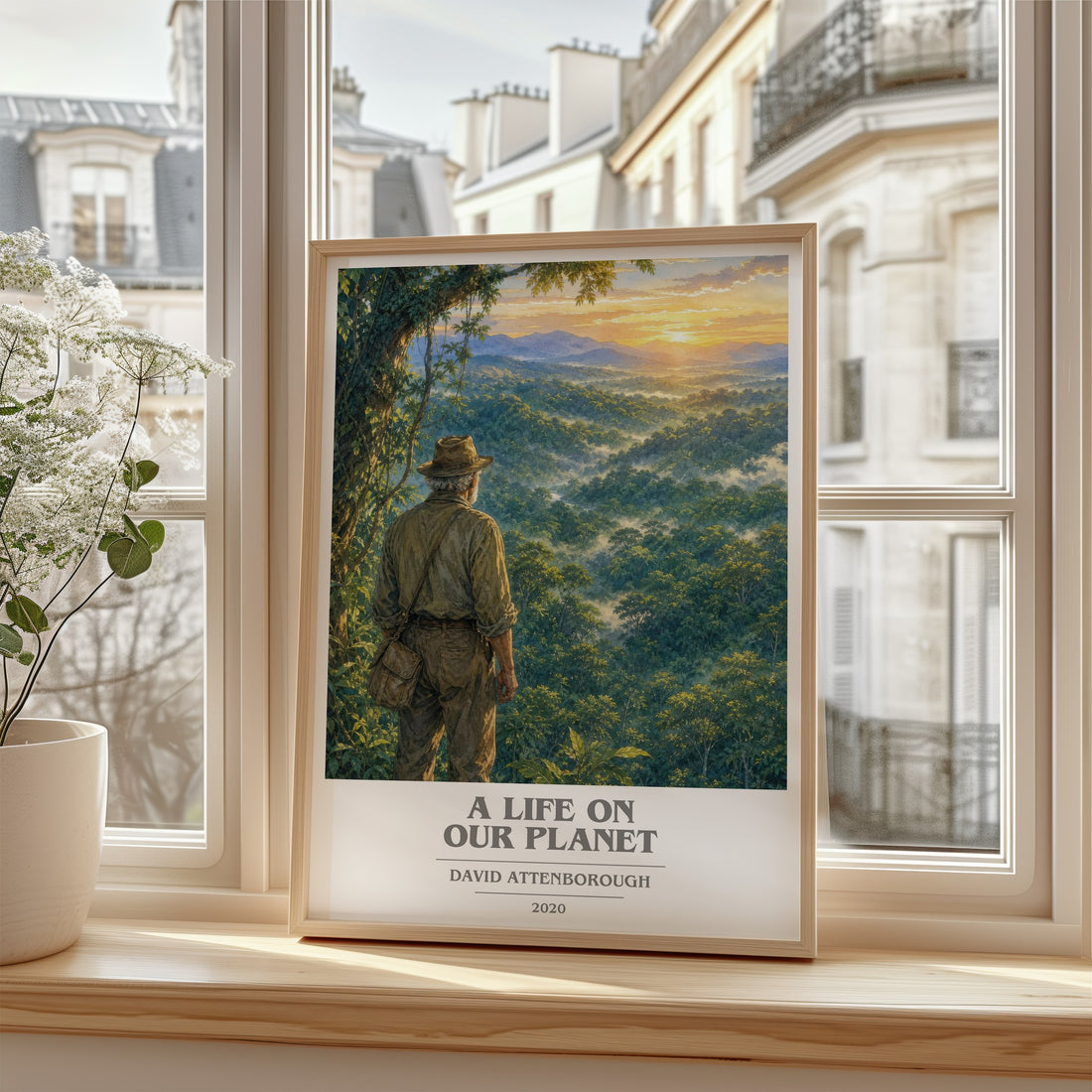 A Life on Our Planet book cover poster colour and style options – David Attenborough book art