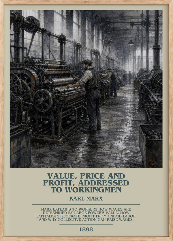 Value, price and profit, addressed to workingmen Bookish Wall Art by Karl Marx