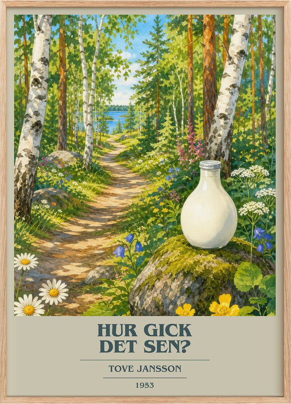 Hur gick det sen? Book Cover Poster by Tove Jansson