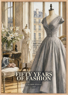 Fifty years of fashion Book Watercolour Illustration by Valerie Steele