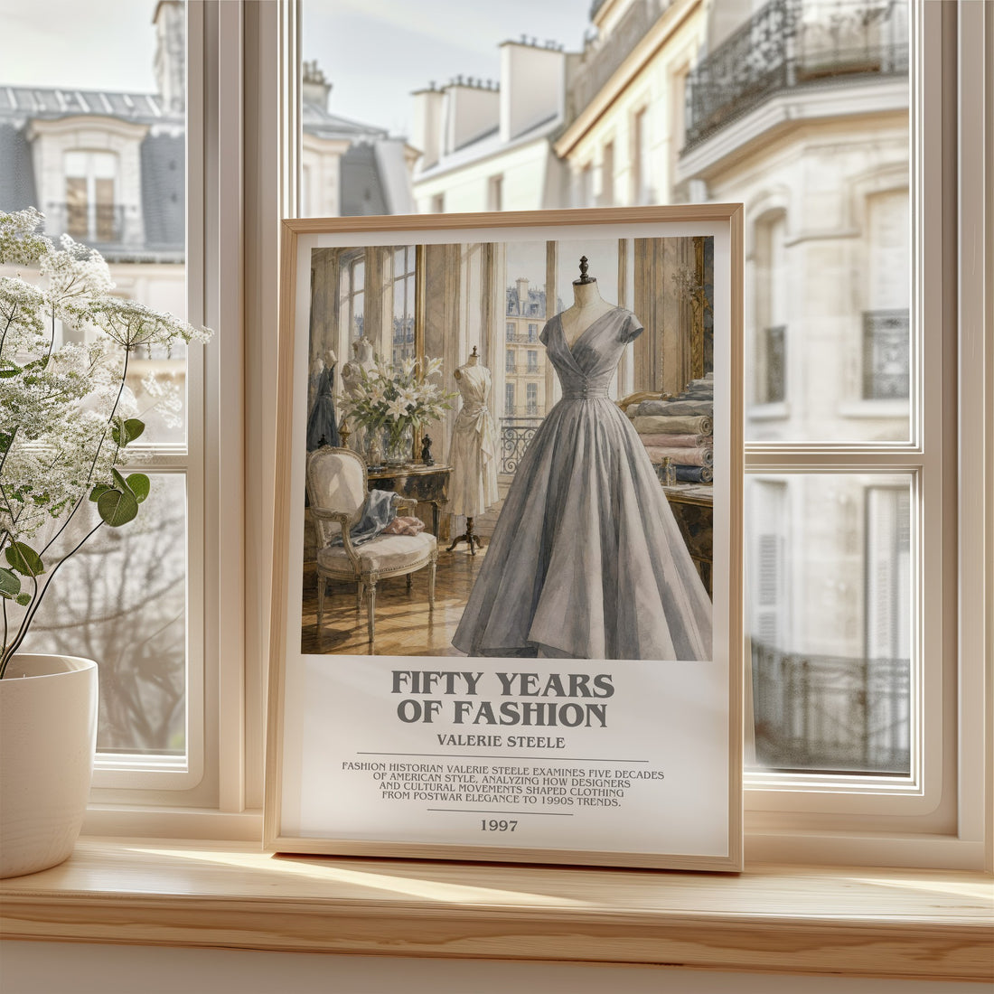 Fifty years of fashion bookish poster colour and style options – Valerie Steele book art