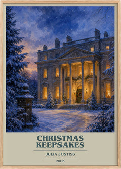 Christmas Keepsakes Book Cover Poster by Julia Justiss