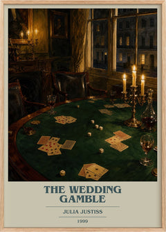 The Wedding Gamble Book Cover Poster by Julia Justiss