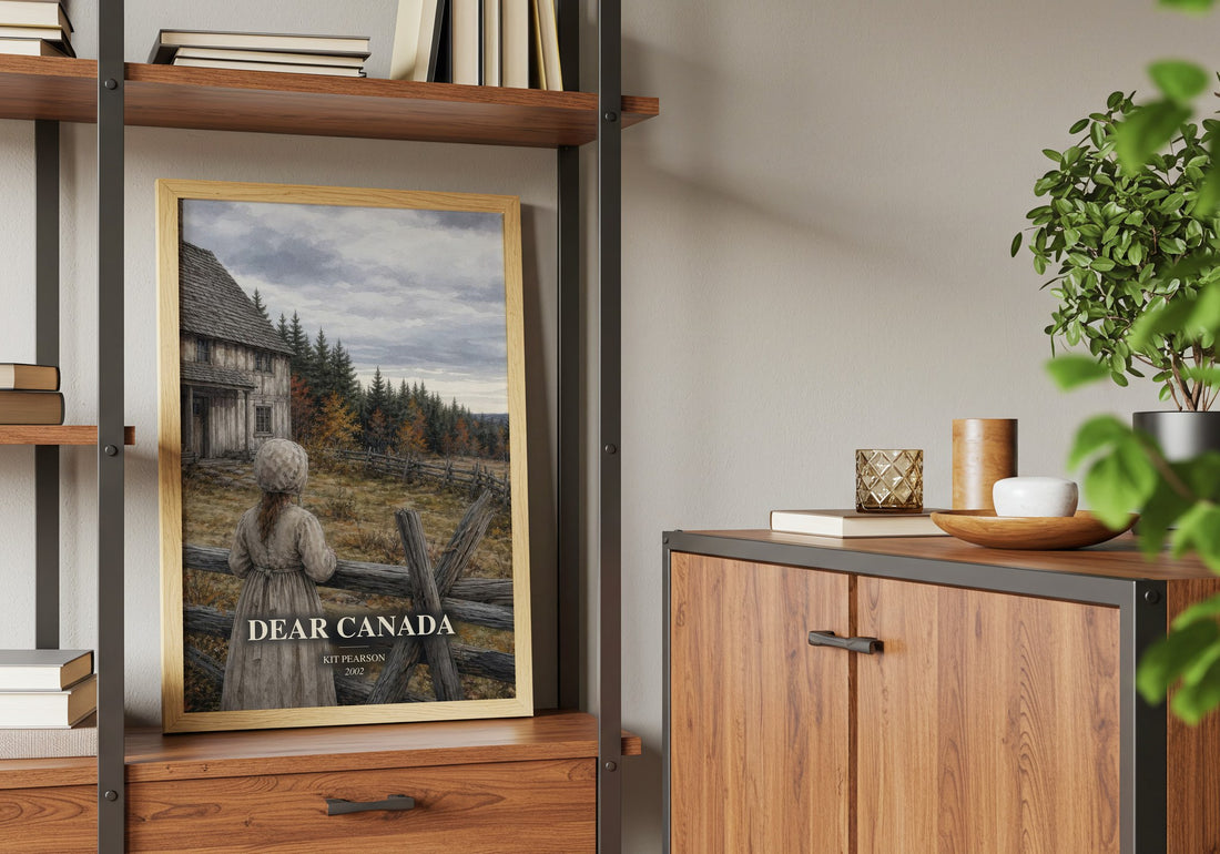 Dear Canada book watercolour illustration paper finish options – matte satin gloss