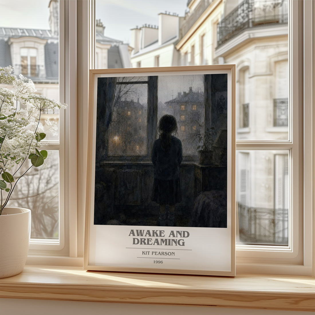 Awake and Dreaming book cover poster colour and style options – Kit Pearson book art