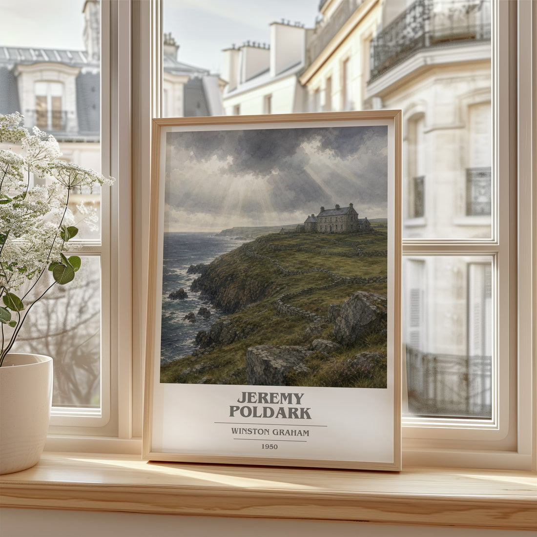 Jeremy Poldark book cover poster colour and style options – Winston Graham book art