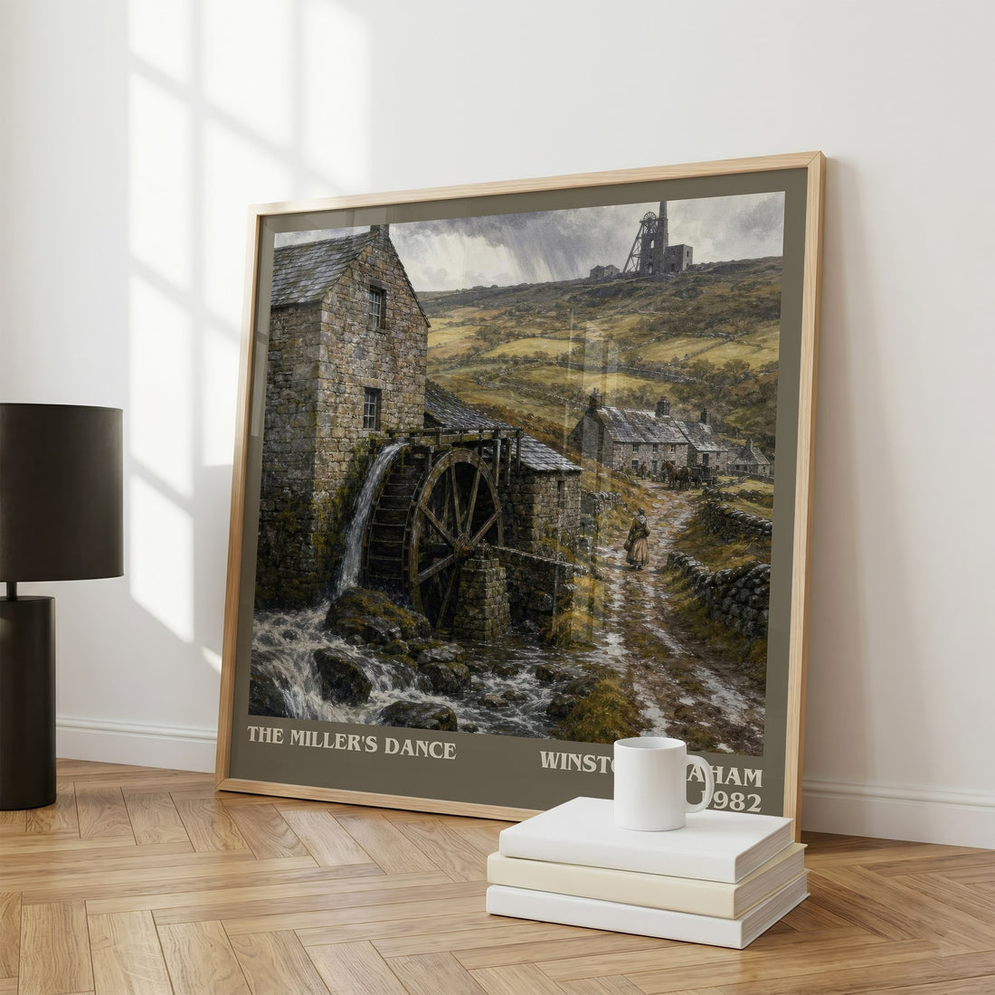 The miller's dance literary print framed by window – literary home decor