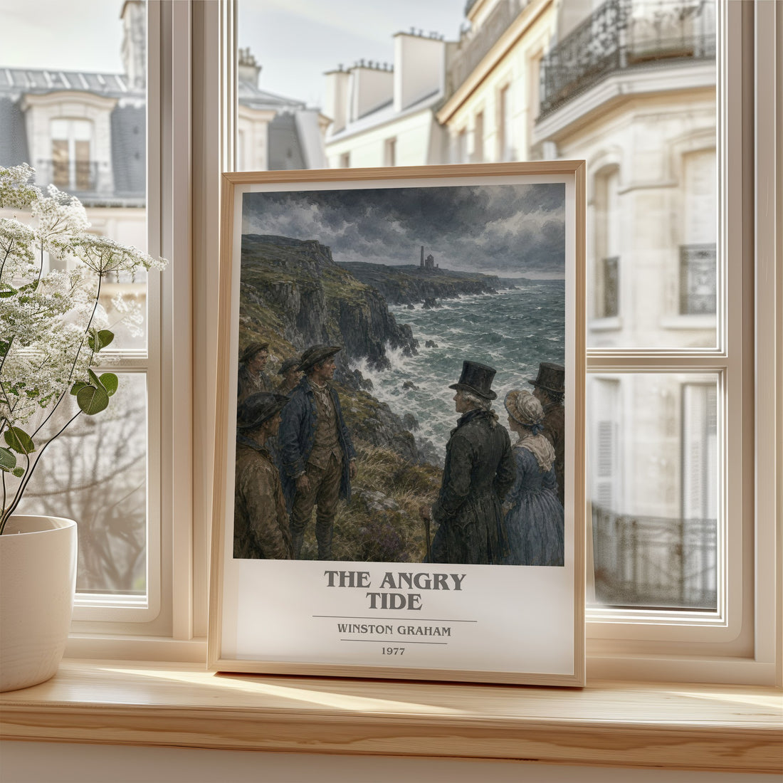 The Angry Tide book cover poster colour and style options – Winston Graham book art