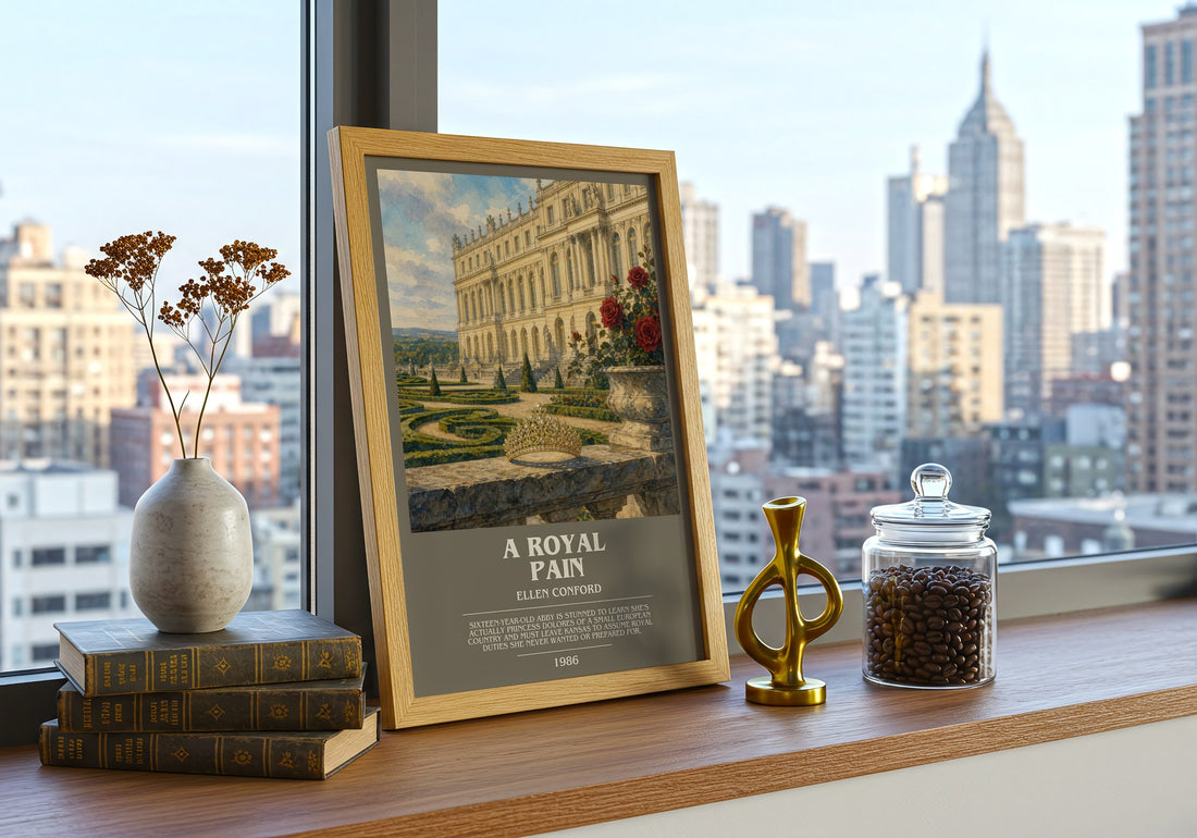 A royal pain bookish print framed by window – literary home decor