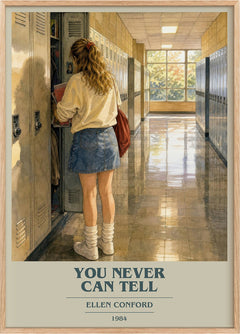 You never can tell Book Cover Poster by Ellen Conford
